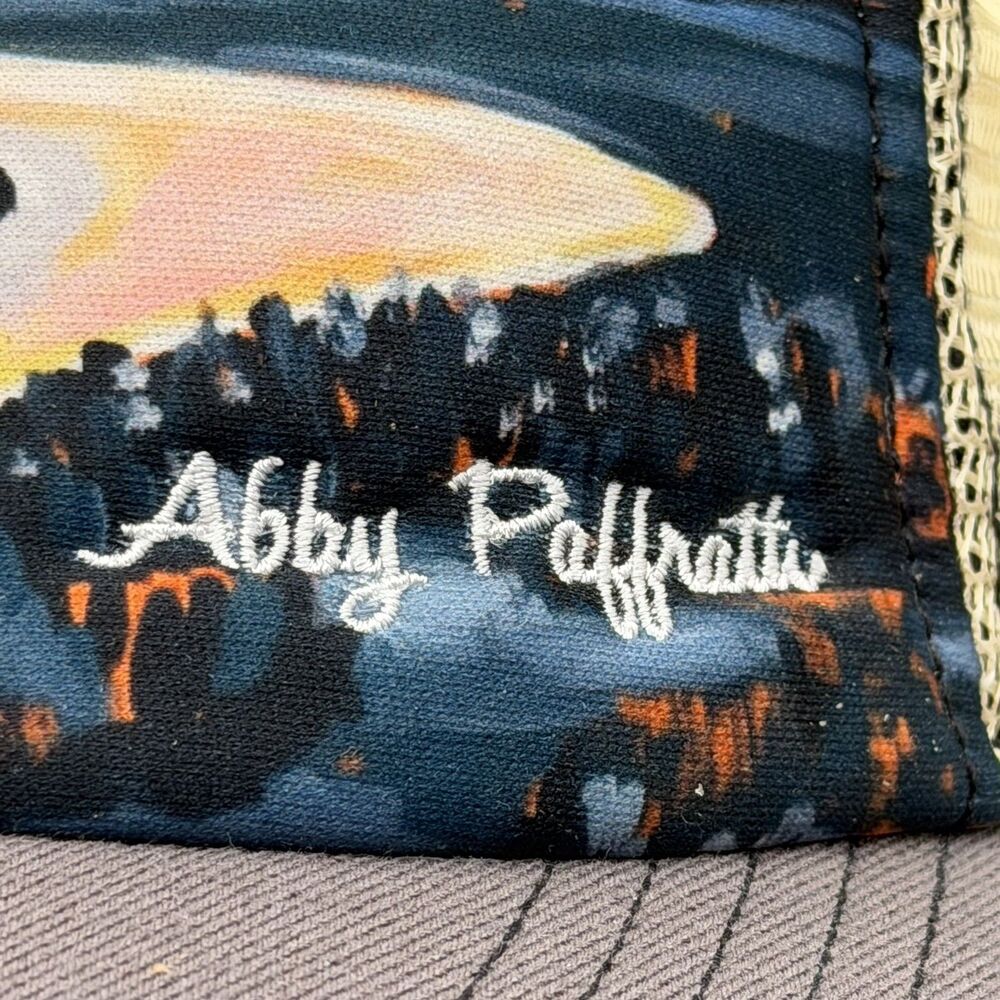 Art 4 All Abby Paffrath Collection Jackson Hole Trucker Hat Sunrise River Used - Picture 12 of 14